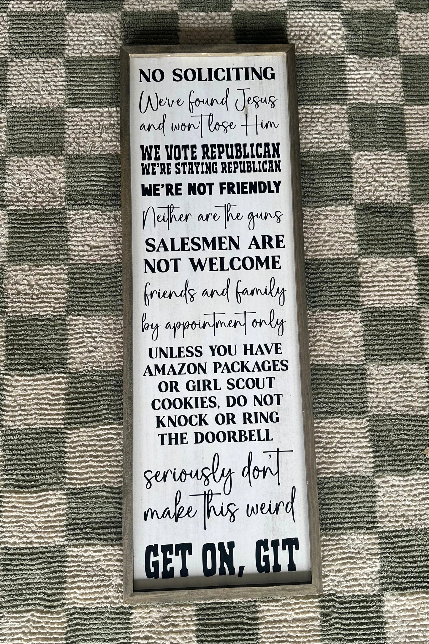 no soliciting