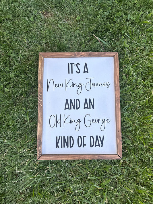 new king james + old king george