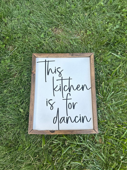 this kitchen is for dancin'